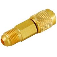 Адаптер прямой Value V05 (папа 1/4” x мама 5/16” накидная гайка) R-22 x R-410a